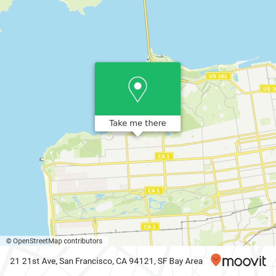 21 21st Ave, San Francisco, CA 94121 map