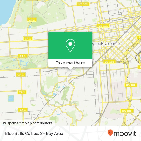 Blue Balls Coffee map