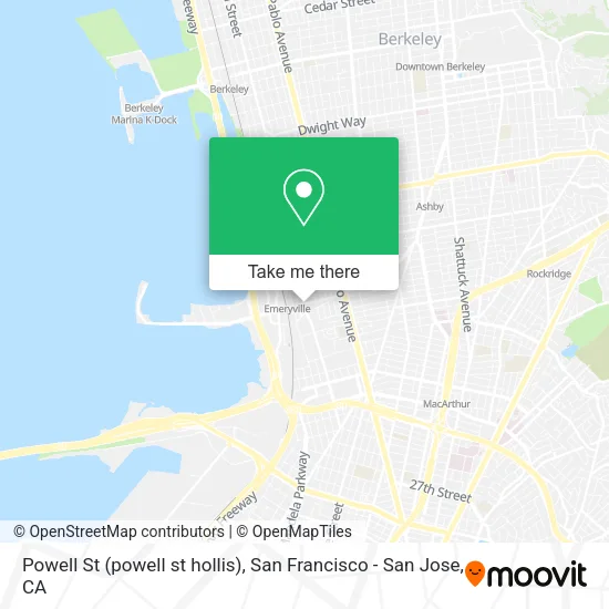 Mapa de Powell St (powell st hollis)