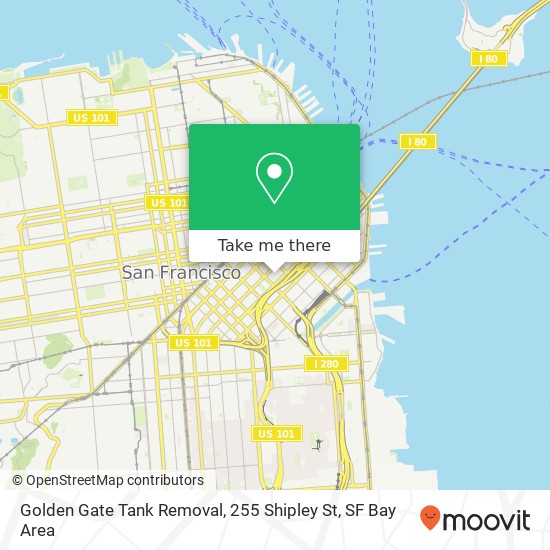 Golden Gate Tank Removal, 255 Shipley St map