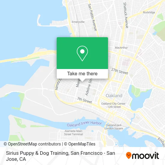 Sirius Puppy & Dog Training map