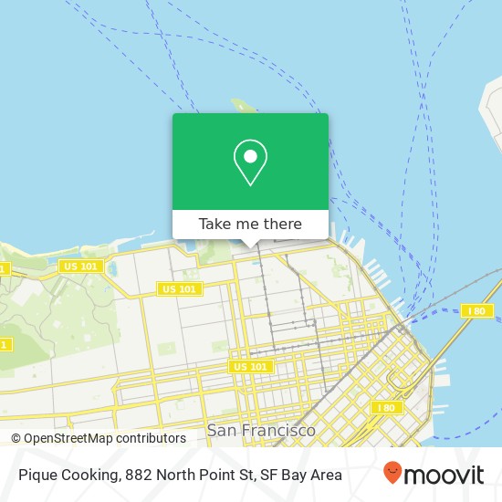 Pique Cooking, 882 North Point St map