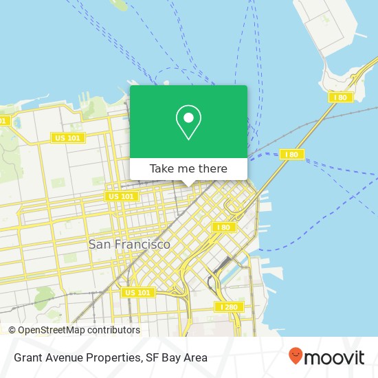 Mapa de Grant Avenue Properties, 272 Sutter St