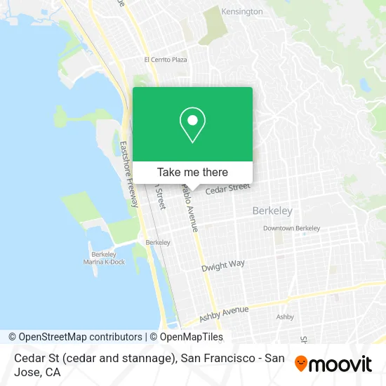 Mapa de Cedar St (cedar and stannage)