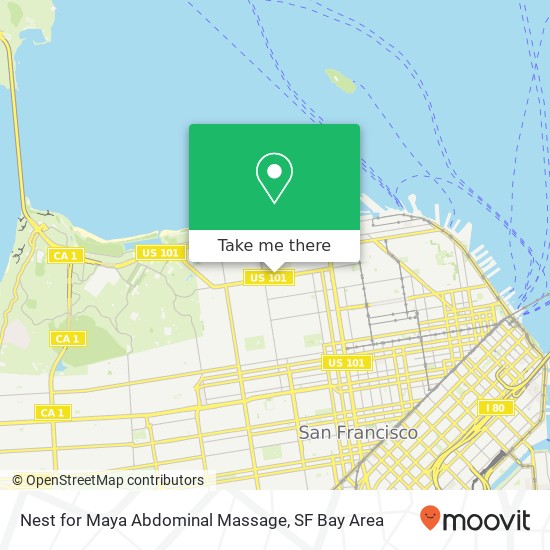 Mapa de Nest for Maya Abdominal Massage, 1990 Lombard St