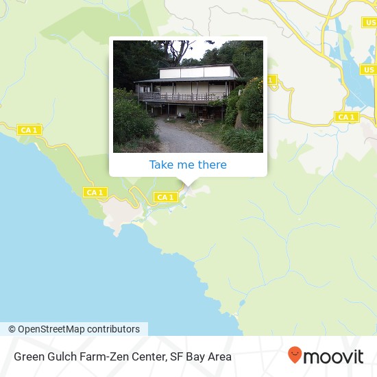 Mapa de Green Gulch Farm-Zen Center, 1601 Shoreline Hwy