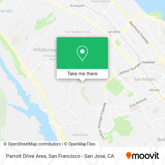 Parrott Drive Area map