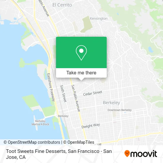 Mapa de Toot Sweets Fine Desserts
