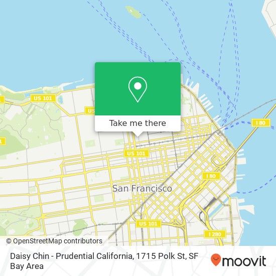 Mapa de Daisy Chin - Prudential California, 1715 Polk St