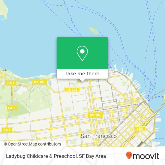 Ladybug Childcare & Preschool, 1355 Bay St map