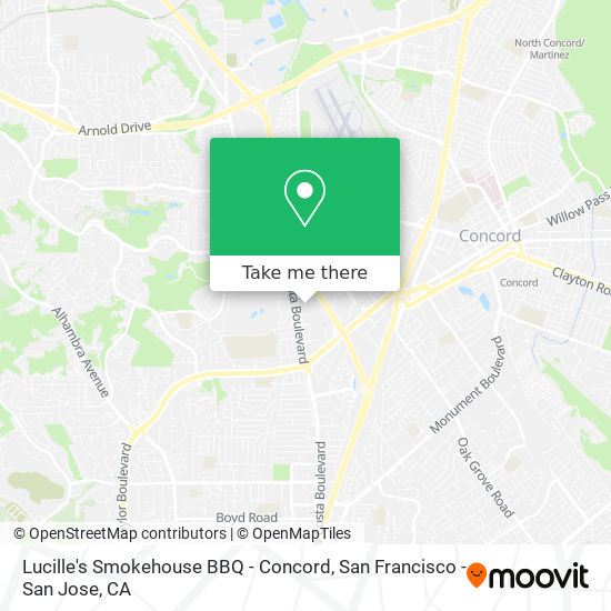 Lucille's Smokehouse BBQ - Concord map