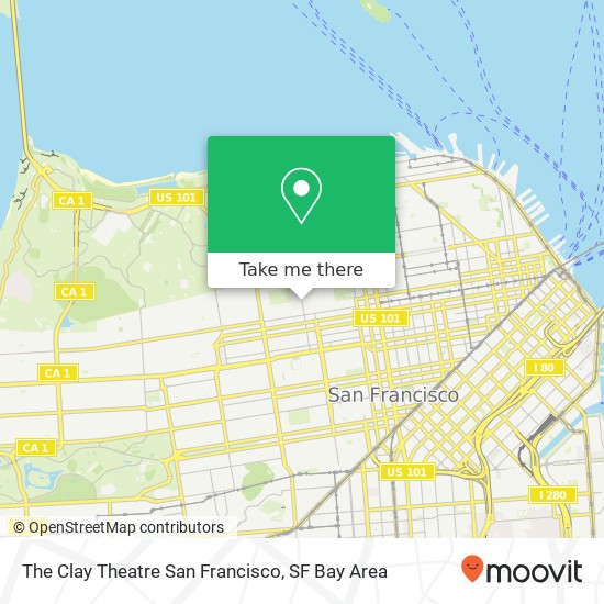 The Clay Theatre San Francisco map