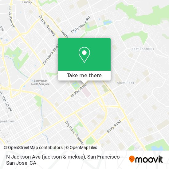 N Jackson Ave (jackson & mckee) map