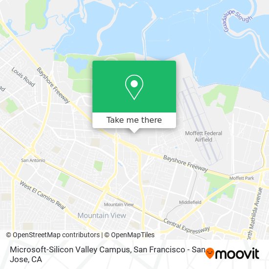 Microsoft-Silicon Valley Campus map
