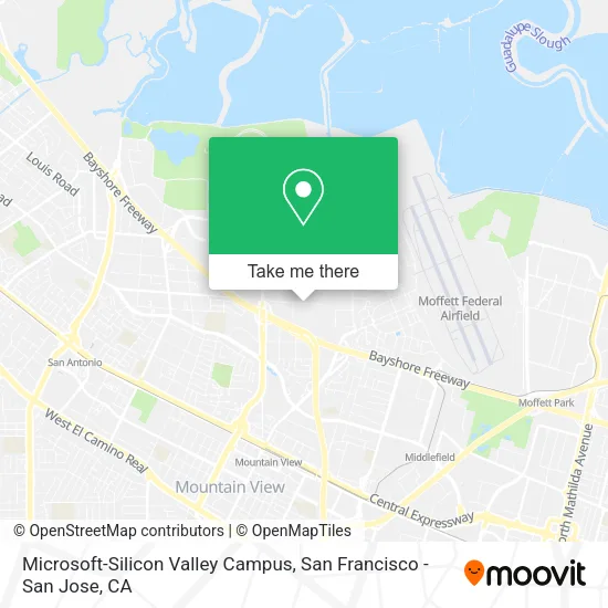 Mapa de Microsoft-Silicon Valley Campus