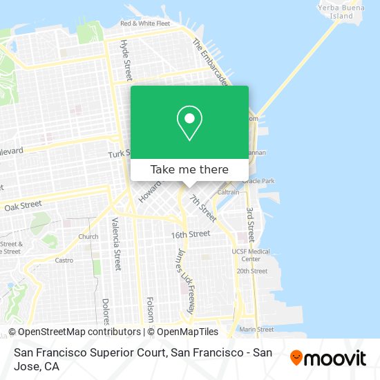 Mapa de San Francisco Superior Court