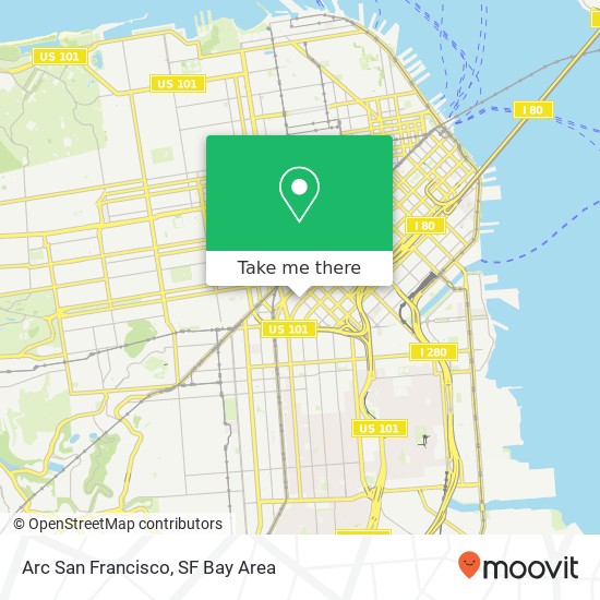 Mapa de Arc San Francisco, 1500 Howard St