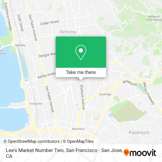 Lee's Market Number Two map