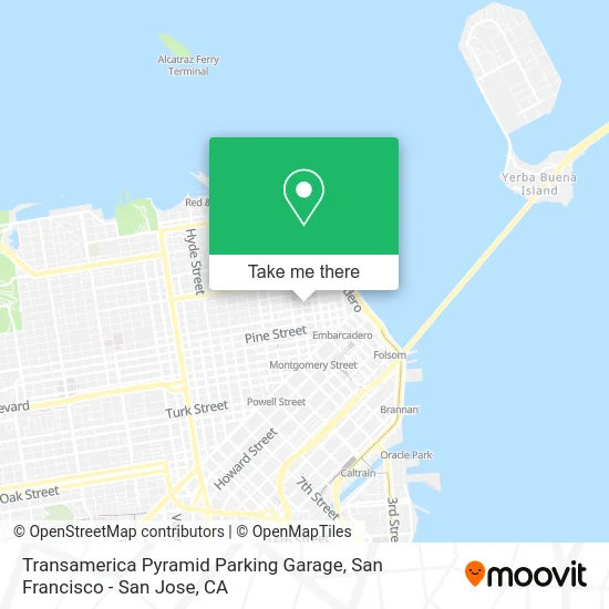 Transamerica Pyramid Parking Garage map