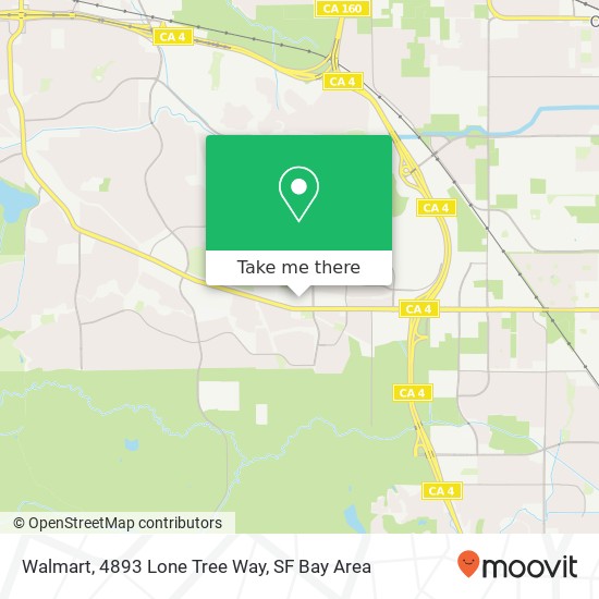 Walmart, 4893 Lone Tree Way map