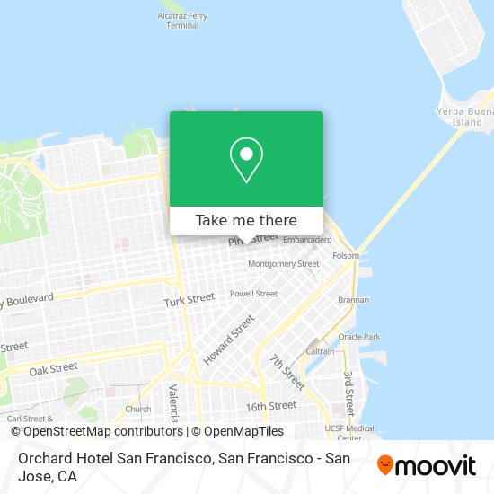 Orchard Hotel San Francisco map