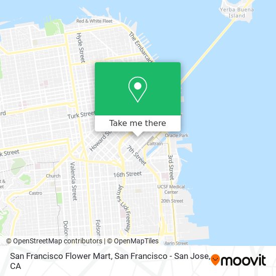 San Francisco Flower Mart map