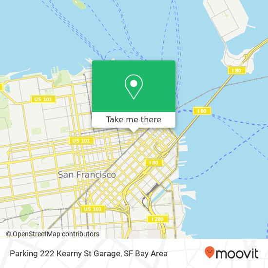 Parking 222 Kearny St Garage, 1 Hardie Pl map