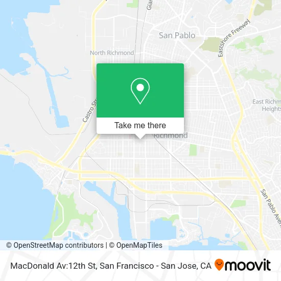 Mapa de MacDonald Av:12th St