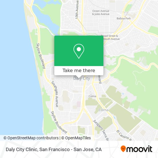 Mapa de Daly City Clinic