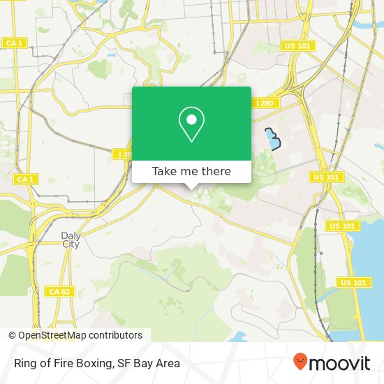 Mapa de Ring of Fire Boxing, 799 Moscow St