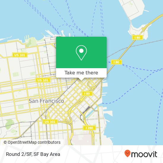 Mapa de Round 2/SF, 101 2nd St