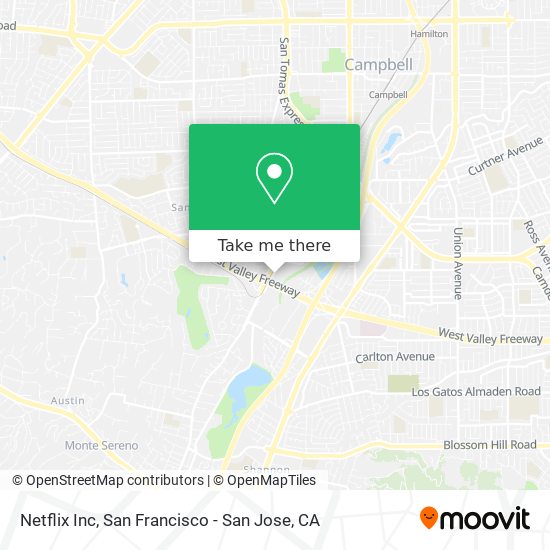 Mapa de Netflix Inc