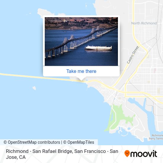 Richmond - San Rafael Bridge map