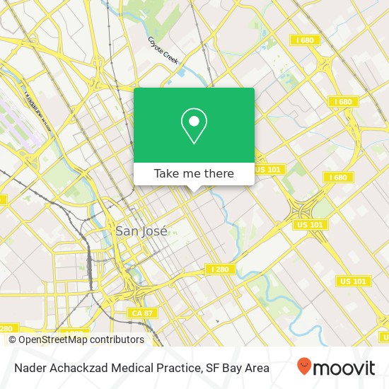 Nader Achackzad Medical Practice, 25 N 14th St map