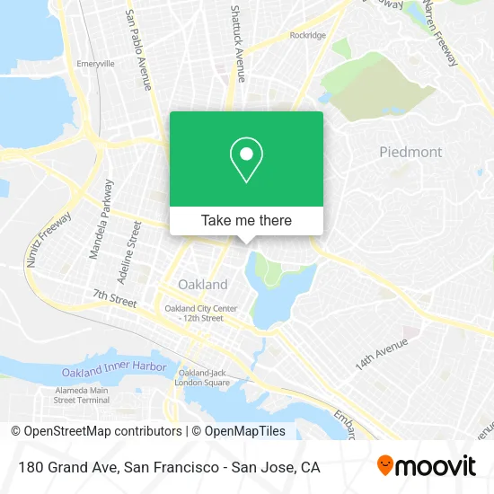 Mapa de 180 Grand Ave