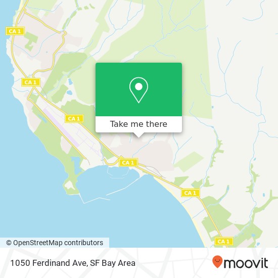 1050 Ferdinand Ave, Half Moon Bay (PRINCETON BY THE SEA), CA 94019 map