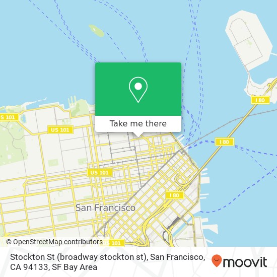 Stockton St (broadway stockton st), San Francisco, CA 94133 map