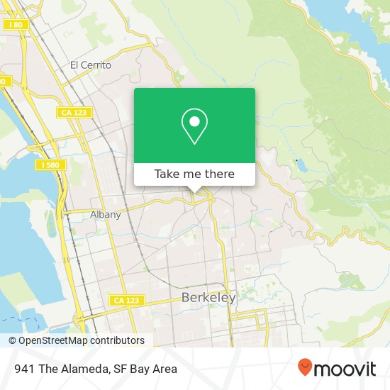 Mapa de 941 The Alameda, Berkeley, CA 94707