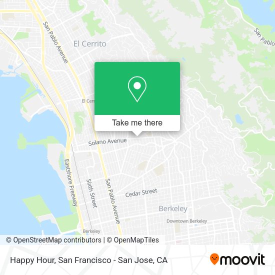 Happy Hour map