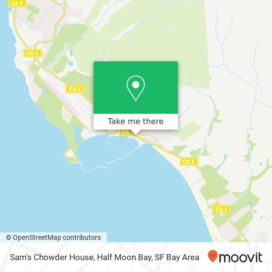 Mapa de Sam's Chowder House, Half Moon Bay, 4210 Cabrillo Hwy N