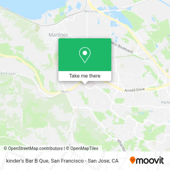Mapa de kinder's Bar B Que