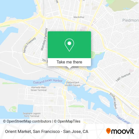 Mapa de Orient Market