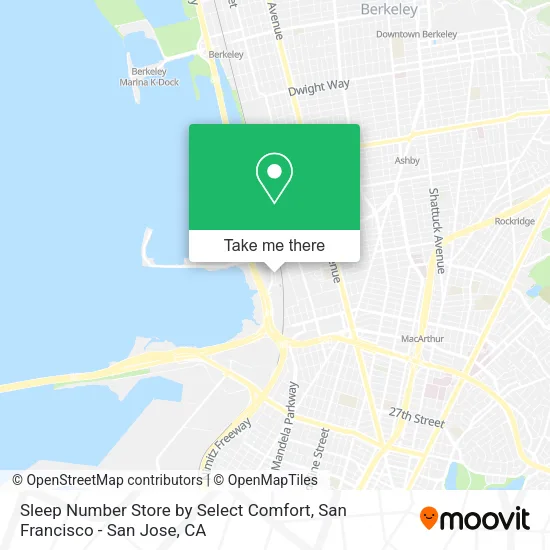 Sleep Number Store by Select Comfort map