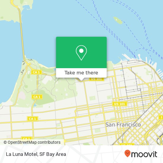 La Luna Motel map