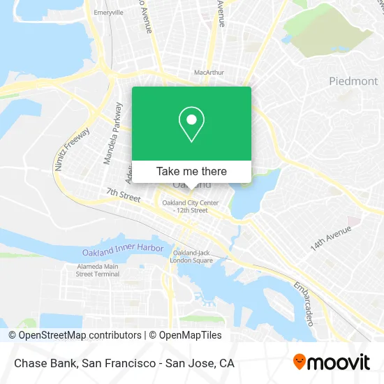 Chase Bank map