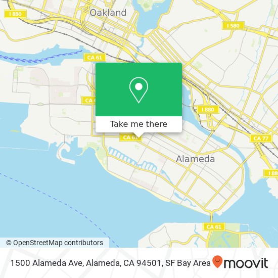 1500 Alameda Ave, Alameda, CA 94501 map