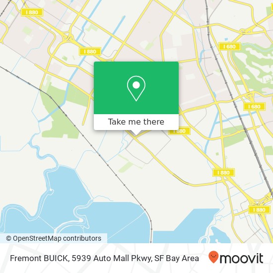 Mapa de Fremont BUICK, 5939 Auto Mall Pkwy