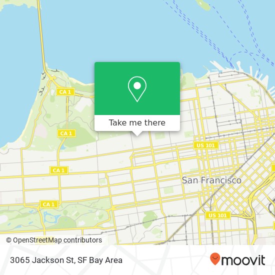 Mapa de 3065 Jackson St, San Francisco, CA 94115