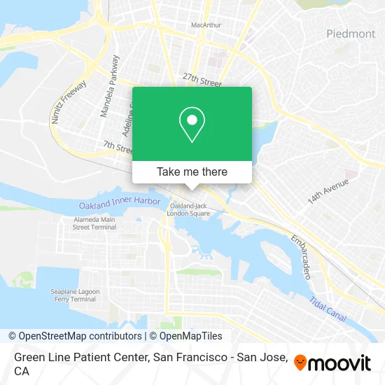 Green Line Patient Center map