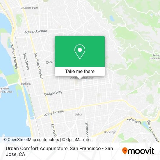 Mapa de Urban Comfort Acupuncture